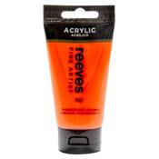 Reeves Acrylic 75ml Fluorescent Orange
