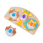 Melissa &amp; Doug Large Wooden Peg Puzzle Safari image
