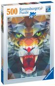 Ravensburger Polygon Lion 500 Piece Jigsaw Puzzle image