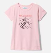 Columbia Girls' Tech Trail Graphic Technical T-Shirt - Satin Pink Heather image