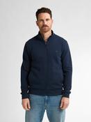 Petrol Men Full Zip Sweater -Navy Blue