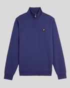 Lyle &amp;amp; Scott Loopback 1/4 Zip Sweat - Deep Indigo