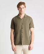 Remus Uomo Green Tapered Short Sleeve Casual Shirt image