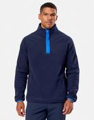 Gym&amp;amp;Coffee Half Zip Polar Fleece - Twilight Navy