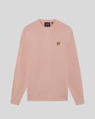 Lyle &amp;amp; Scott Cotton Crew Neck Sweatshirt - Pink Grapefruit