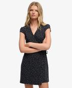 Superdry Athletic Essential Wrap Dress - Navy Petal image