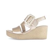 Gabor Gold Wedge Sandal