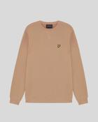 Lyle&amp;amp;Scott Cotton Crew Neck Sweatshirt - Barley