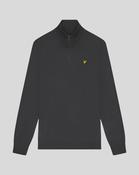 Lyle&amp;amp;Scott Cotton Loopback 1/4 Zip Sweatshirt - Gunmetal