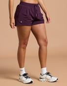 Gym+Coffee Contender 3" Shorts in Grape Noir image