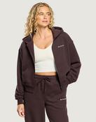 Gym+Coffee Daily Zip Hoodie in Mocha Bean image