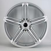 22" rs6 style alloy wheels 5x130 silver image