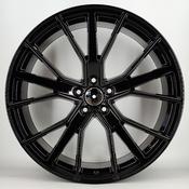 22" sq7 style alloy wheels 5x112 black 300 image