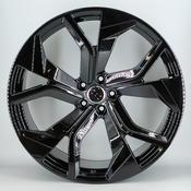 22" 862 rsq8 style alloy wheels 5x112 black q8 image