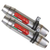 GPR Exhaust System Ducati Monster 1100 2009/10 Full line homologated catalized with double silencers Deeptone Inox image