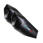 GPR Exhaust System Ktm Lc8 950 Adventure-S 2003/07 Pair of homologated bolt-on silencers Furore Nero image