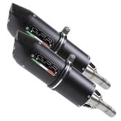GPR Exhaust System Kawasaki Kfx 700 2004/11 Pair Homologated full line exhaust Furore Nero image