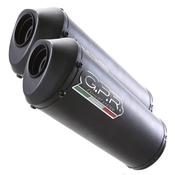 GPR Exhaust System Yamaha Bt Bulldog 1100 2002/07 Pair Homologated slip-on exhaust Ghisa image