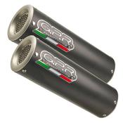 GPR Exhaust System Ducati Monster 796 2010/14 Pair Homologated slip-on exhaust M3 Black Titanium image