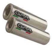 GPR Exhaust System Suzuki B-King 1300 2007/10 Pair Homologated slip-on exhaust M3 Inox image
