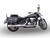 GPR Exhaust System Yamaha Xvs 1300 Midnight Star 2006/14 Homologated slip-on exhaust Inox Bomb image