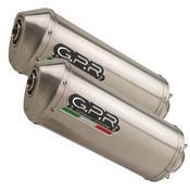 GPR Exhaust System Honda Vtr 1000 Sp-1 2000/01 Pair Homologated slip-on exhaust Satinox image