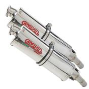 GPR Exhaust System Aprilia Tuono R 1000 Factory 2006/10 Pair Homologated slip-on exhaust Trioval image