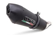 GPR Exhaust System Gilera Gp 800 2in1 2008/13 Homologated silencer with mid-full line Gpe Ann. Black Titaium image