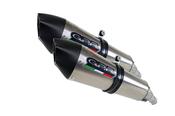 GPR Exhaust System Aprilia Shiver 900 2017/20 e4 Pair Racing slip-on exhaust Gpe Ann. Titaium image