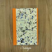 Large Marble Sketchbook - Orange