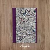 Large Marble Sketchbook - Purple