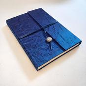 Silk Wrap Notebook (SALE) - Midnight Blue / Lined image