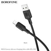 BOROFONE BX113 Lenny Silicone USB-A to Lightning Charging Data Cable 1M