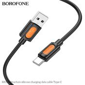 BOROFONE BX114 Structure Silicone USB-A to USB-C Charging Data Cable 1M