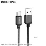 BOROFONE BX87 Sharp USB-A to USB-C Charging Data Cable 2M image