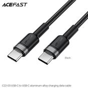 ACEFAST C22-03 USB-C To USB-C Aluminum Alloy Charging Data Cable