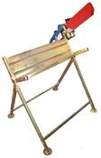 Sawhorse With Chainsaw Holder image
