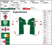Ireland/England half &amp; half kids jersey