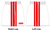 White and Red GAA Shorts