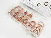 140Pc Solid Copper Washer Assort. Box - HW180