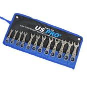 12Pc Flexi Stubby Gear Ratchet Combination Wrench Set image