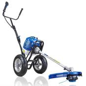 Hyundai 52cc Petrol Wheeled Grass Trimmer 43cm Cutting Width Large Wheels - HYWT5200X