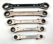5Pc Mm Flat Ratchet Ring Spanners - sp029 image