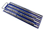 80 CLIP METAL SOCKET STORAGE TRAY 1/4  3/8"  1/2" DRIVE" - 3305