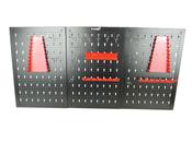 Metal tool wall with hooks