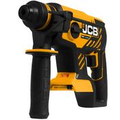 JCB 18V 1.7J Brushless SDS Rotary Compact Hammer Drill, 2-5Ah Li-ion Battery, 4x SDS Bits, Keyless and SDS Plus Chuck 