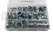 175PC ASSORTED DOUBLE EAR HOSE CLAMPS