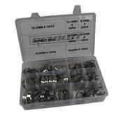 91PC ASSORTED STAINLESS STEEL HOSE CLAMPS 8 - 44MM image