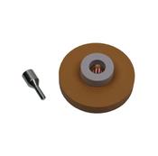RUBBER WHEEL FOR DECAL REMOVAL - CARAMEL WHEEL