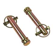 PAIR OF TOP LINK PINS 19MM X 92MM WITH LYNCH PINS